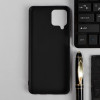 Чехол для Samsung Galaxy A22, силиконовый, матовый, черный No Name