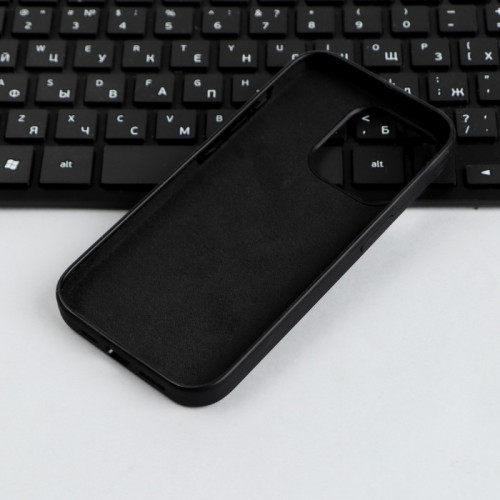 Чехол Red Line Ultimate, для телефона iPhone 14 Pro, силиконовый, микрофибра, черный Red Line