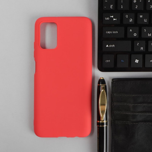 Чехол PERO, для телефона Samsung A03S, силиконовый, красный PERO