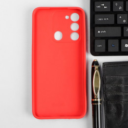 Чехол Red Line Ultimate, для телефона Tecno Spark 8c, силиконовый, красный