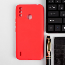 Чехол Red Line Ultimate, для телефона Itel A48, силиконовый, красный