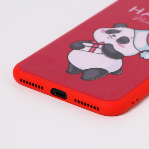 Чехол для телефона iPhone 7,8 «Радостный панда», с персонажем, 6,8 х 14,0 см (производитель не указан)