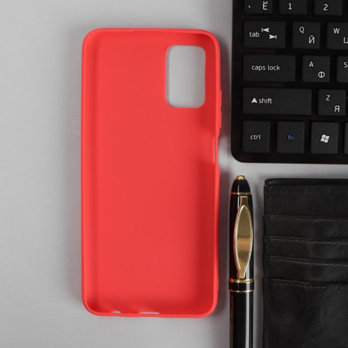 Чехол PERO, для телефона Samsung A03S, силиконовый, красный PERO