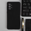 Чехол для Samsung Galaxy A73, силиконовый, матовый, черный No Name