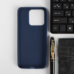Чехол PERO, для телефона Xiaomi Redmi 10A, силиконовый, синий