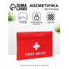 Косметичка-аптечка походная на молнии, красная (производитель не указан)