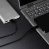 Кабель Windigo, 2 в 1, microUSB/Lightning - USB, 2 А, нейлон оплетка, 1 м, черный Windigo