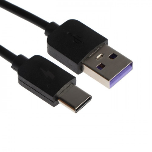 Кабель Exployd EX-K-1391, Type-C - USB, 2.4 А, 0.25 м, силиконовая оплетка, черный Exployd