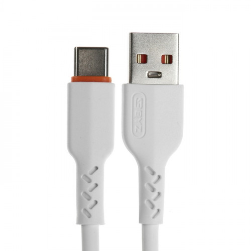Кабель BYZ BC-151, Type-C - USB, 5 А, 1.1 м, TPE, белый BYZ
