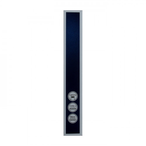 Кабель MicroUSB - USB, 2.4 A, оплётка PVC, 1 метр, серый (производитель не указан)