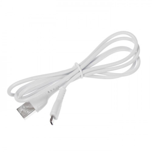 Кабель Borofone BX51, microUSB - USB, 2.4 А, 1 м, PVC оплётка, белый Borofone