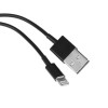 Кабель Mirex, Lightning - USB, 1А, 1 метр, черный Mirex