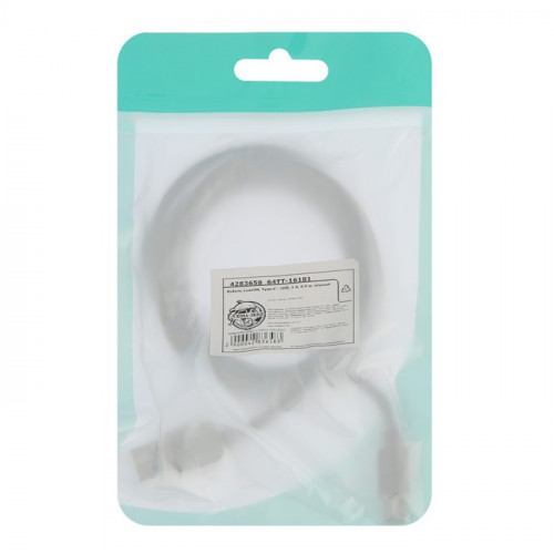 Кабель Luazon, Type-C - USB, 1 А, 1 м, чёрный Luazon Home