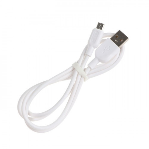 Кабель Smartbuy S01, microUSB - USB, 2.4 А, 1 м, зарядка + передача данных, белый Smartbuy