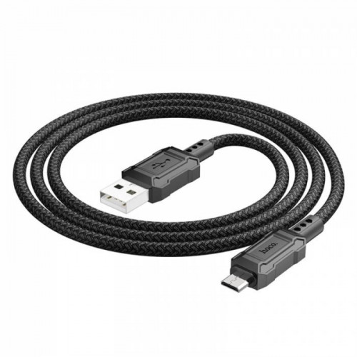 Кабель Hoco X94, Micro USB - USB, 2.4 А, 1 м, передача данных, ПВХ, чёрный Hoco