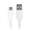 Кабель Borofone BX51, microUSB - USB, 2.4 А, 1 м, PVC оплётка, белый Borofone