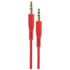 Кабель аудио AUX Borofone BL1 Audiolink, Jack 3.5 мм(m)-Jack 3.5 мм(m), 1 м, красный Borofone