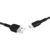 Кабель Hoco X13, microUSB - USB, 2,4 А, 1 м, PVC оплетка, чёрный Hoco