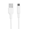 Кабель Hoco X25, microUSB - USB, 2 А, 1 м, PVC оплетка, белый Hoco