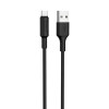 Кабель Hoco X25, microUSB - USB, 2 А, 1 м, PVC оплетка, черный Hoco