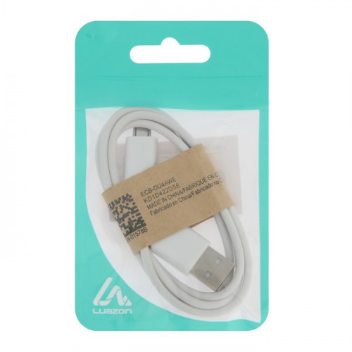 Кабель Luazon, microUSB - USB, 1 А, 1 м, белый Luazon Home