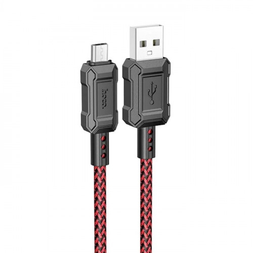 Кабель Hoco X94, Micro USB - USB, 2.4 А, 1 м, передача данных, ПВХ, красный Hoco