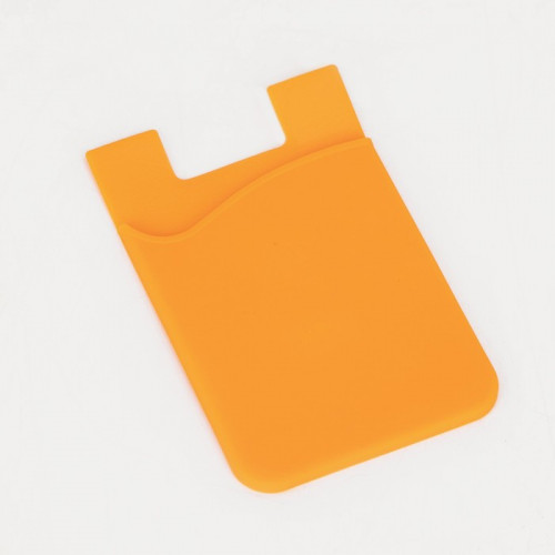 Картхолдер на телефон, цвет оранжевый (производитель не указан)