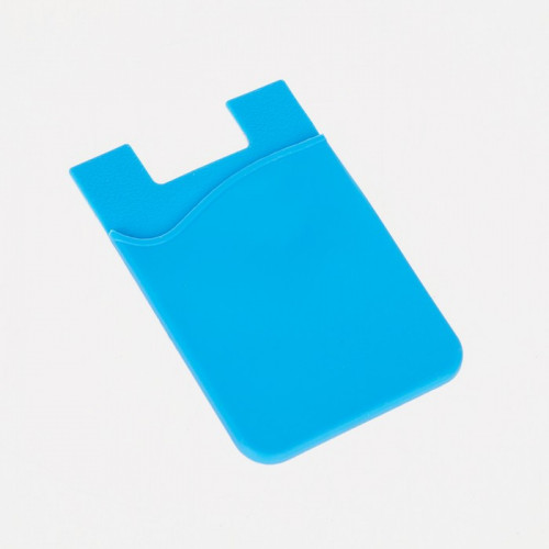 Картхолдер на телефон, цвет голубой (производитель не указан)