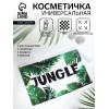 Косметичка для бассейна с застёжка зип-лок, большая, с принтом, прозрачная/зелёная (производитель не указан)