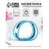 Косметичка на молнии для бассейна, с ручкой, голубая/прозрачная (производитель не указан)
