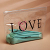 Косметичка из прозрачного PVC 21 х2 х14 см «LOVE» NAZAMOK