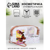Косметичка на молнии для бассейна, маленькая, с ручкой, с принтом, жёлтая (производитель не указан)