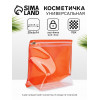 Косметичка для бассейна с застёжка зип-лок, без рисунка, прозрачная/оранжевая (производитель не указан)