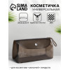 Косметичка на кнопке для бассейна, с ручкой, чёрная/прозрачная (производитель не указан)
