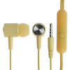Наушники CB-51, проводные, вакуумные, микрофон, 1 м, Jack 3.5 мм, жёлтые (производитель не указан)