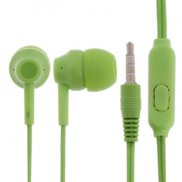 Наушники Blast BAH-217 Mobile, вакуумные, микрофон, 3.5 мм, 1.2 м, зеленые
