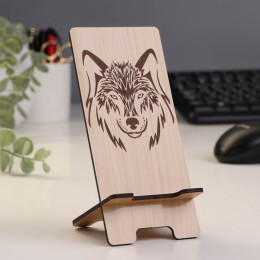 Подставка под телефон «Волк», 7×8×15 см