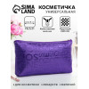 Косметичка-пенал на молнии, маленькая, с рисунком, фиолетовая (производитель не указан)