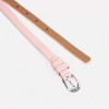 Ремень женский, ширина 1.3 см, винт, пряжка металл, цвет розовый (производитель не указан)