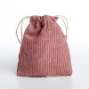 Косметичка - мешок с завязками, цвет розовый (производитель не указан)