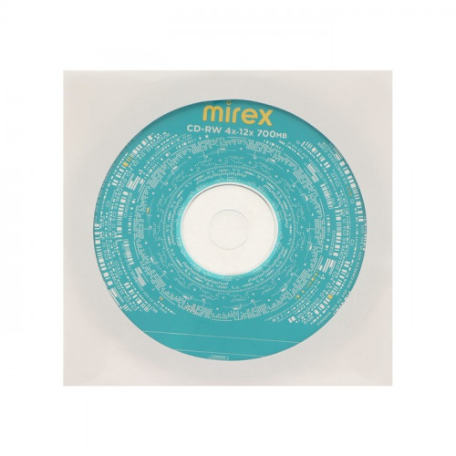 Диск CD-RW Mirex, 4-12x, 700 Мб, конверт, 1 шт Mirex