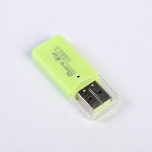 Картридер LuazON V-914 мини, для Micro-SD, USB, МИКС Luazon Home