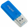 Кард-ридер Perfeo PF-VI-R022, USB/Micro SD, синий Perfeo