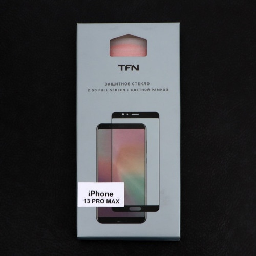 Защитное стекло 2.5D TFN для iPhone 13 Pro Max, полный клей, черное TFN