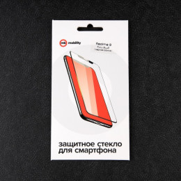 Защитное стекло mObility, для Realme 9, полный клей, черное