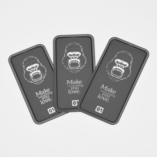 Защитное стекло Hoco G1, для iPhone 13 mini, ПЭТ слой, анти отпечатки, черная рамка Hoco