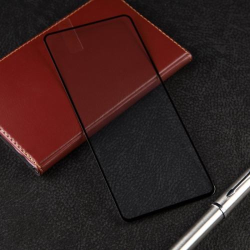 Защитное стекло mObility, для Realme 9 5G , полный клей, черное Red Line