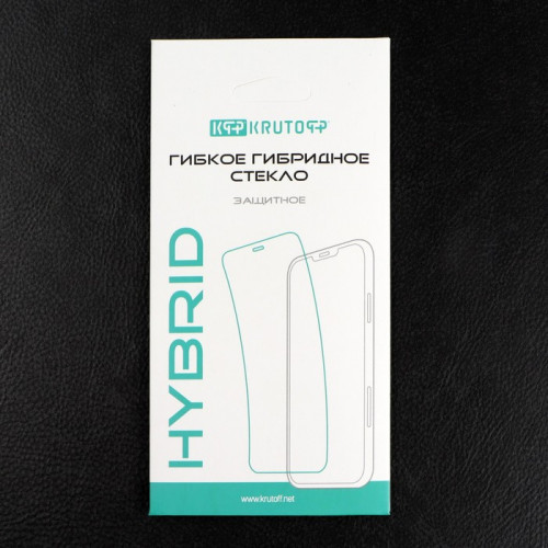 Защитное стекло Krutoff, для Tecno Camon 19 Pro, гибридное, полный клей Krutoff