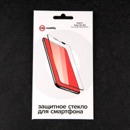Защитное стекло mObility, для Xiaomi Poco M4 5G, полный клей, черное