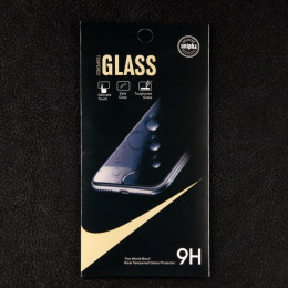 Защитное стекло для iPhone 15 Plus / 16 Plus, 9H, 0.33 мм, чёрная рамка